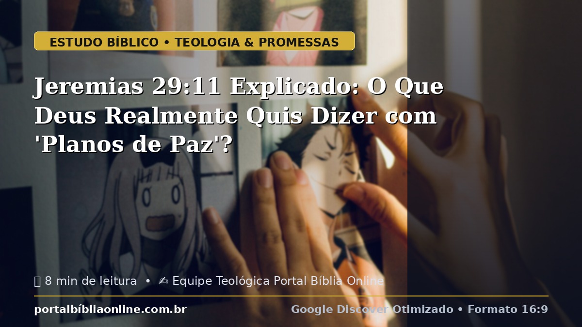 Jeremias 29:11 Explicado: O Que Deus Realmente Quis Dizer com 'Planos de Paz'?